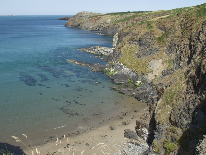 A little bay near Whitesands, St. David's, Pembrokeshire, Wales, Great Britain