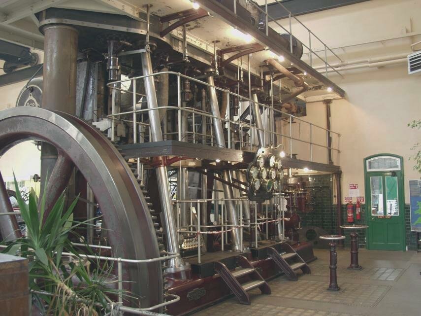 Steam Pumping Engine 'Marshall' in the Museum of Power at Langford, Maldon, Essex, England, Great Britain