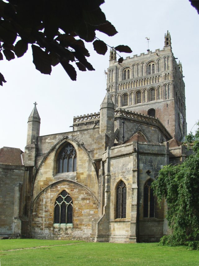 The Central Tower, Tewkesbury Abbey, Tewkesbury, gloucestershire, England, Great Britain