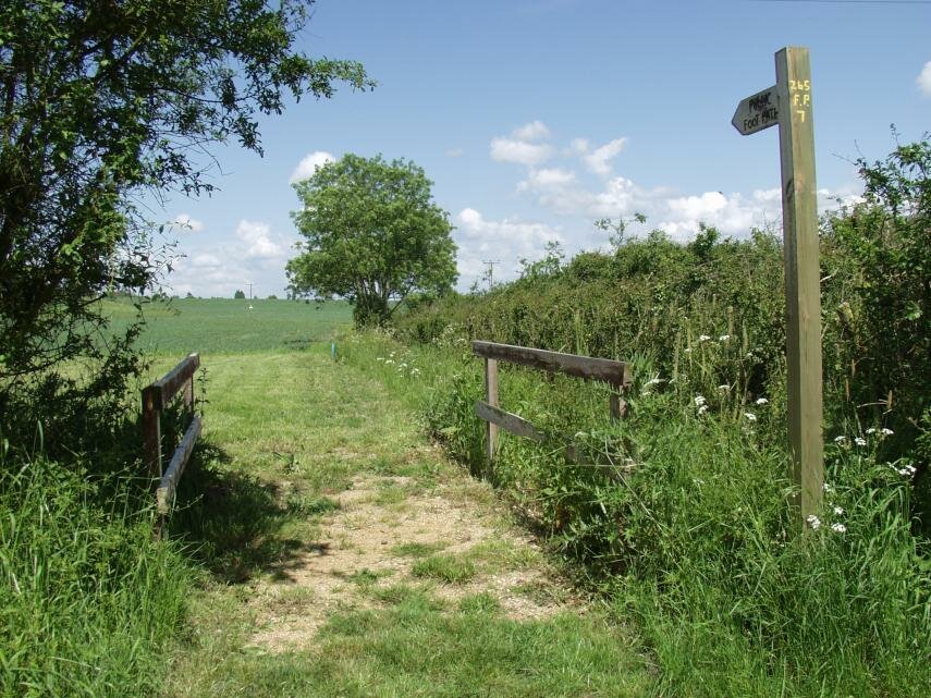 View of a Public Footpath Sign