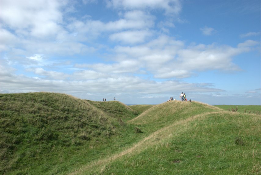 Uffington Castle (Hill Fort), Oxfordshire, England,