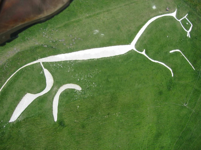 Uffington White Horse, Oxfordshire, England,
