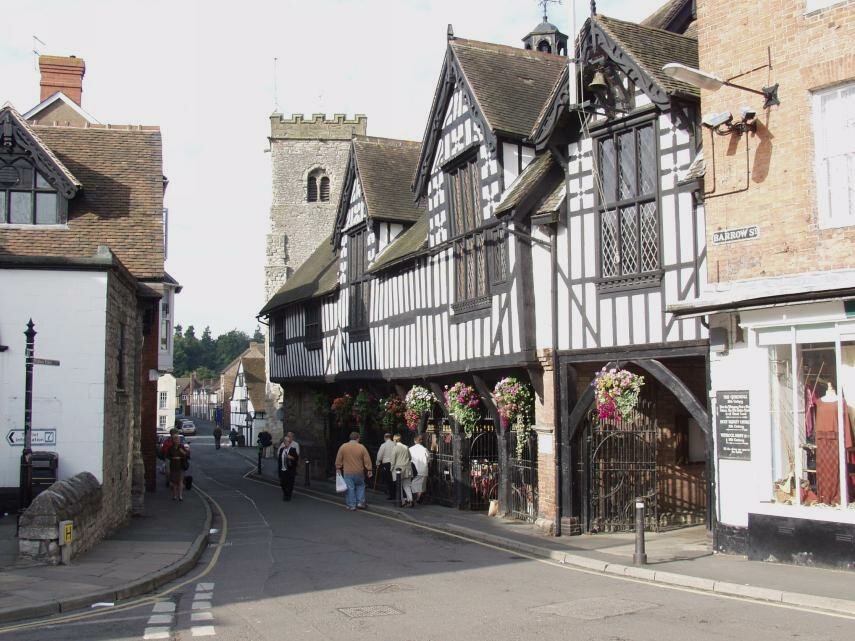 16th Century Guildhall, Wenlock, Shropshire, England