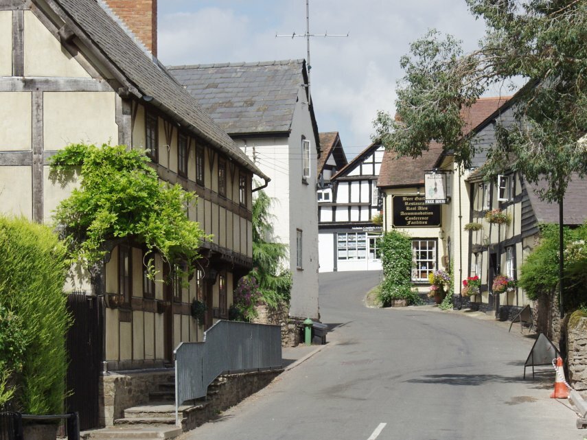 High Street, Weobley, Herefordshire, England, Great Britain