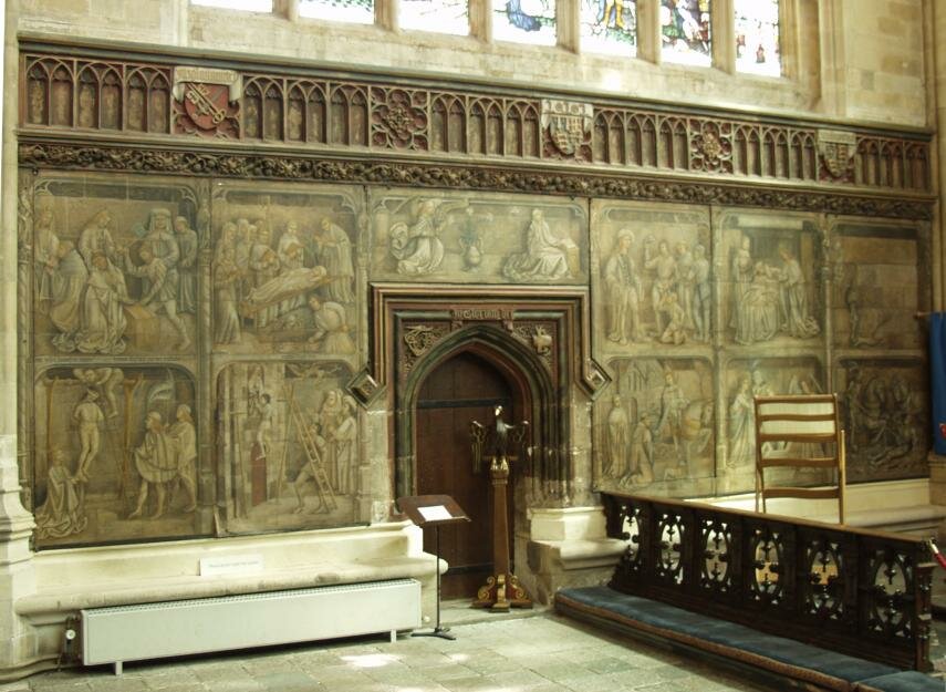 Paintings, Winchester Cathedral, Winchester, Hampshire