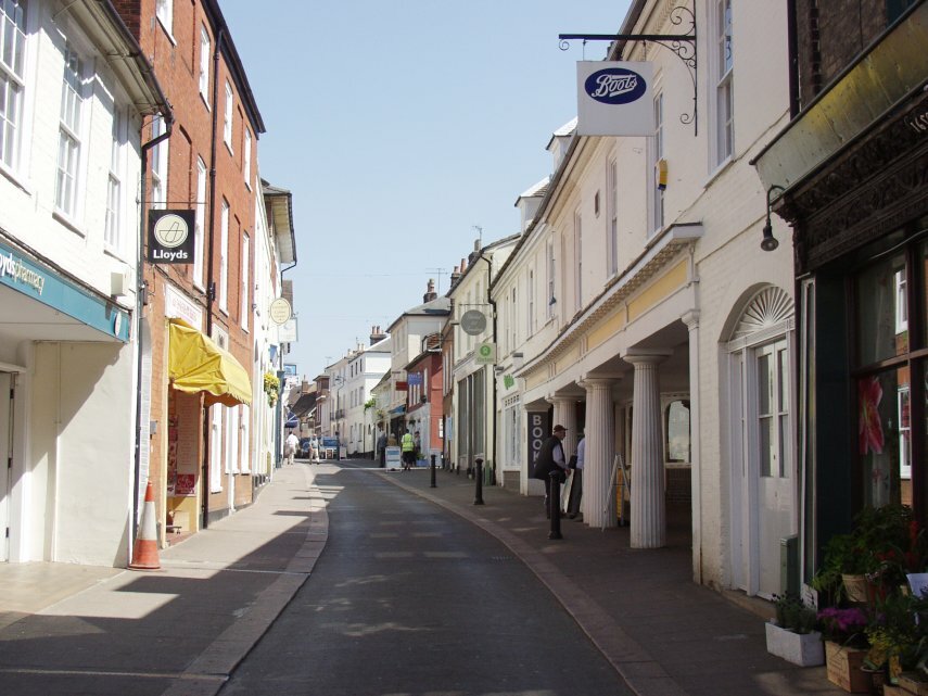 The Thoroughfare, Woodbridge, Suffolk, England, Great Britain