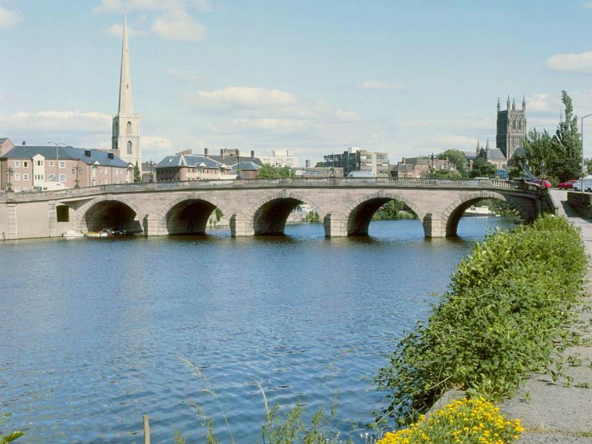 Worcester Bridge, Worcestershire, England, Great Britain
