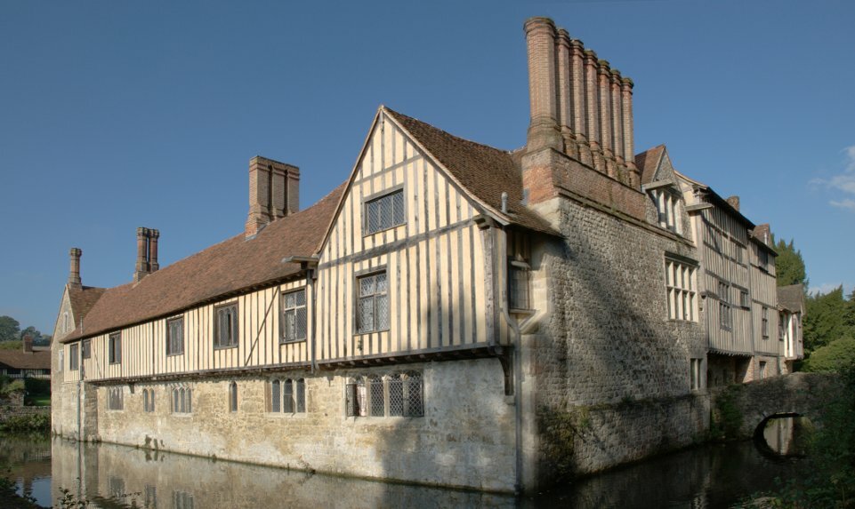 Timber-framed buildings, Ightham, Kent, England
