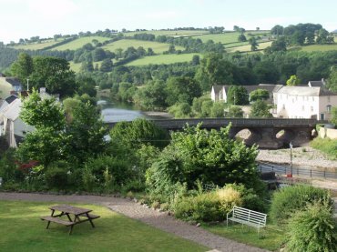 Photograph from the Castle of Brecon Hotel, Brecon, Brecknockshire, Wales