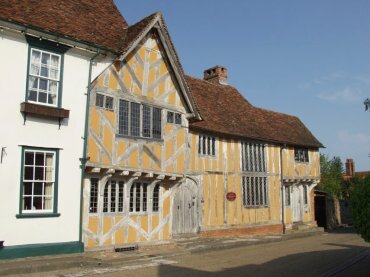 The 15th Century Great House and the Medieval (14th Century) Little Hall, Lavenham, Suffolk,