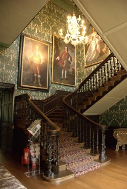 View of the Main Staircase, Treasurer's House, North Yorkshire, England