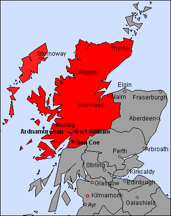 Highlands of Scotland with scenes, views, pictures, photographs, landscapes, locations and places of interest.