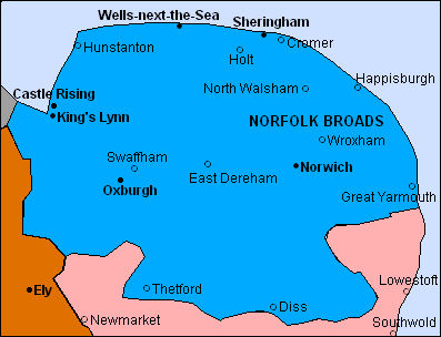 County of Norfolk with scenes, views, pictures, photographs, landscapes, locations and places of interest.